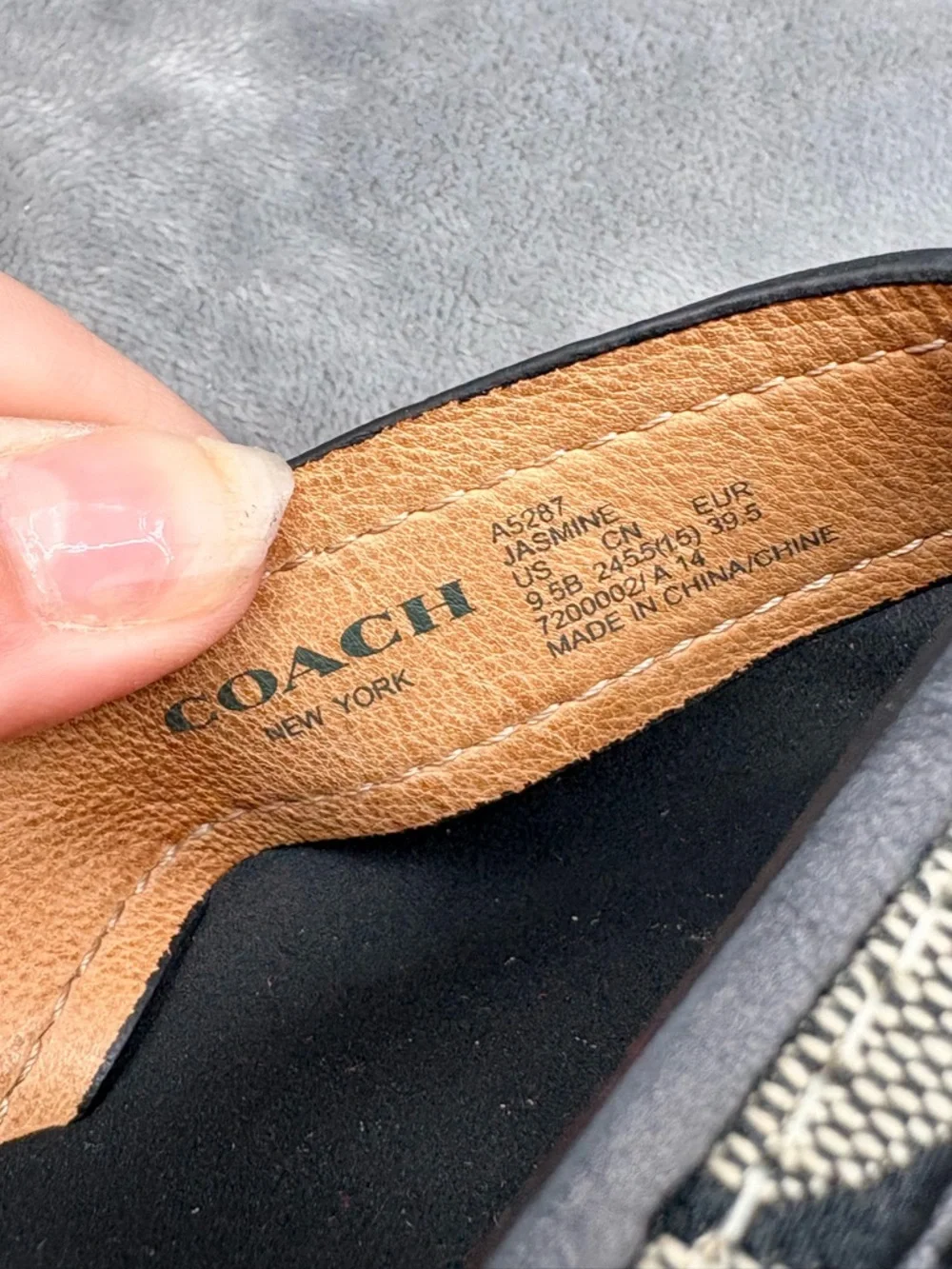 Coach Sandals Flip Flops Womens 9.5 Jasmine Thong  Slip On Casual Beach Black - Picture 7 of 8